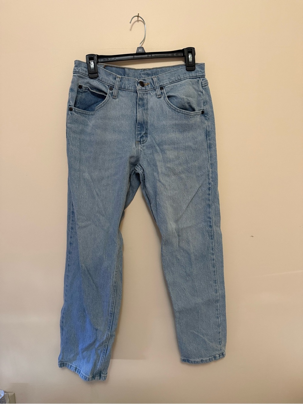 Wrangler Light Wash Straight Leg Jeans 29x30
